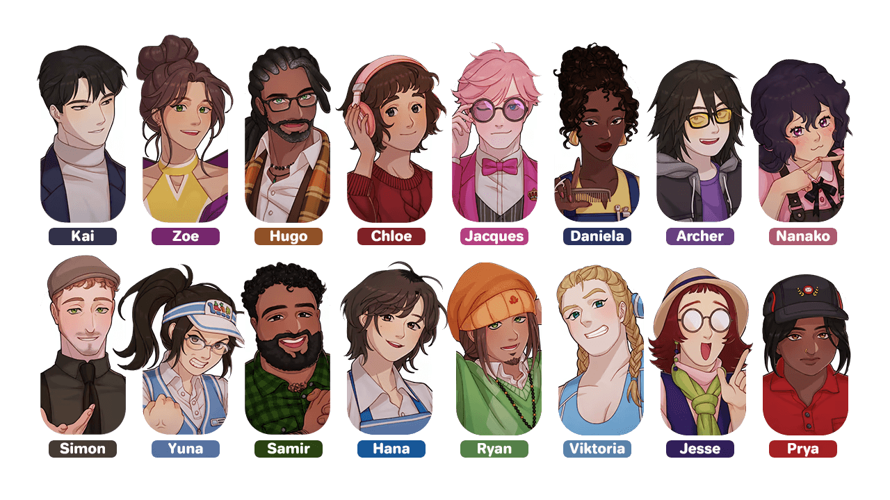 Little Sim World characters